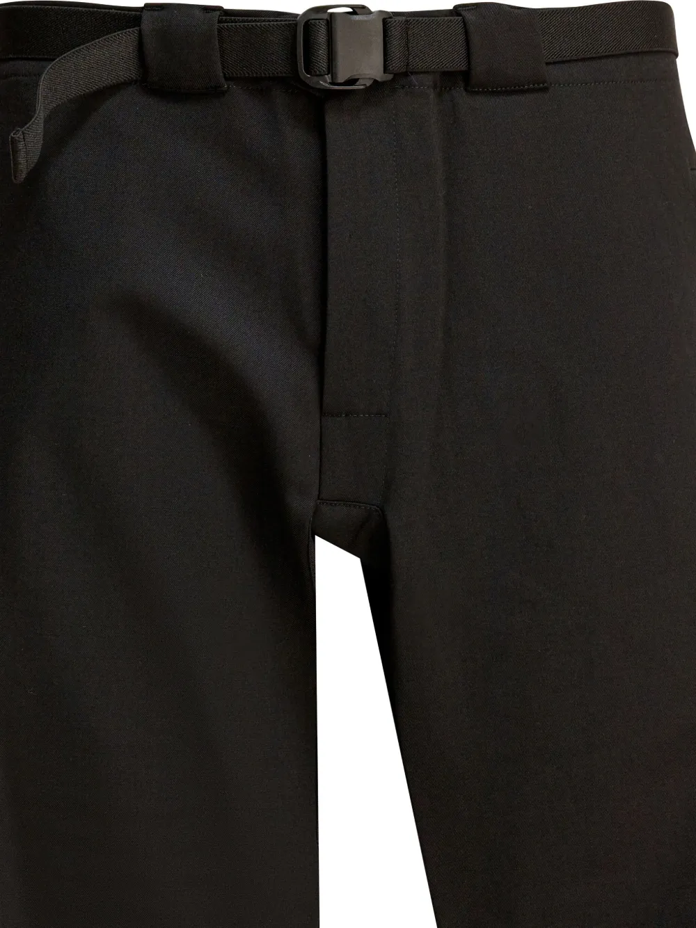 GR10K Broek met rits en ceintuur Zwart