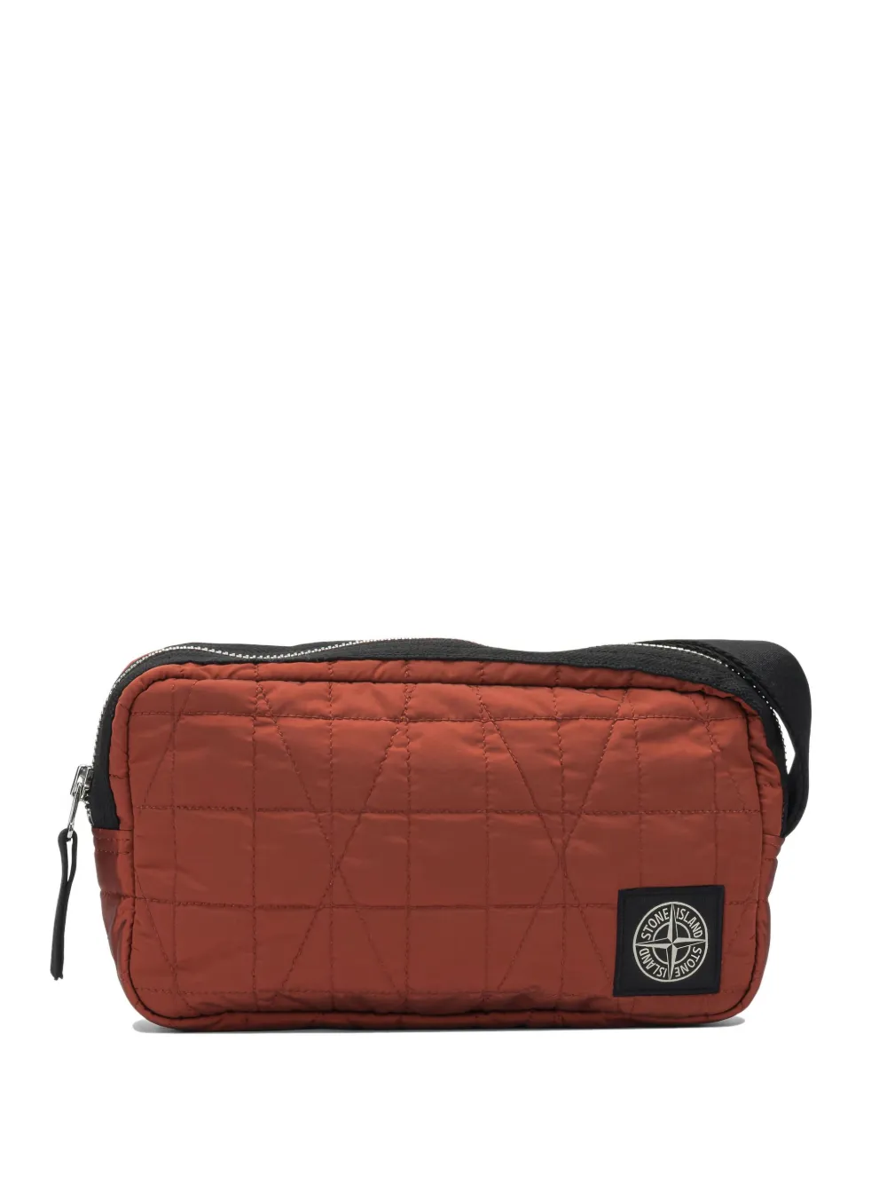 Stone Island quilted zip clutch bag | Red | Image 1