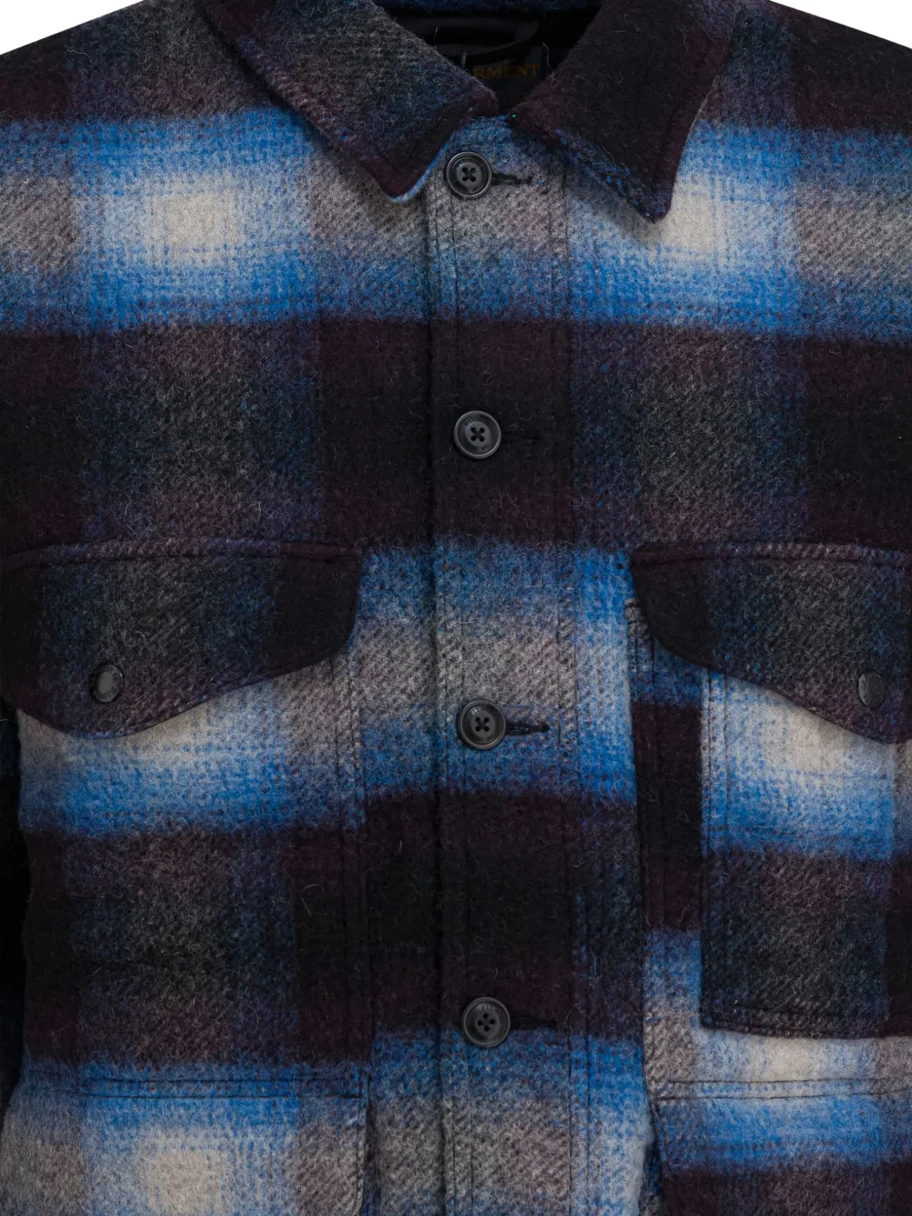  Filson Plaid-pattern Coat - Blue 