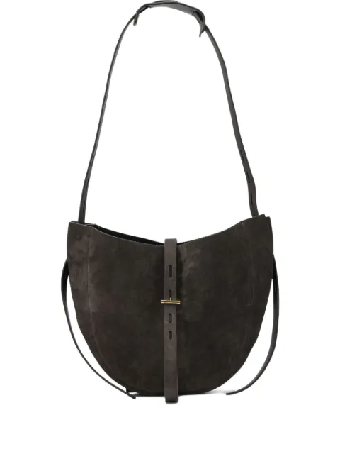 MINO BOSSI buckle leather shoulder bag