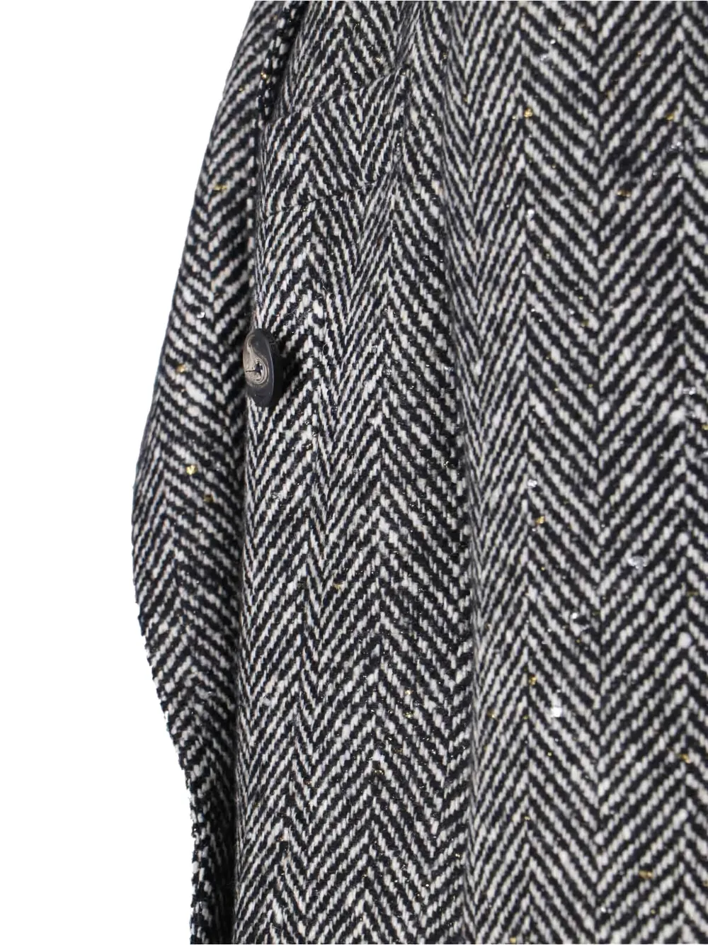 Tagliatore Caitlyn jas met visgraatpatroon en knopen Zwart