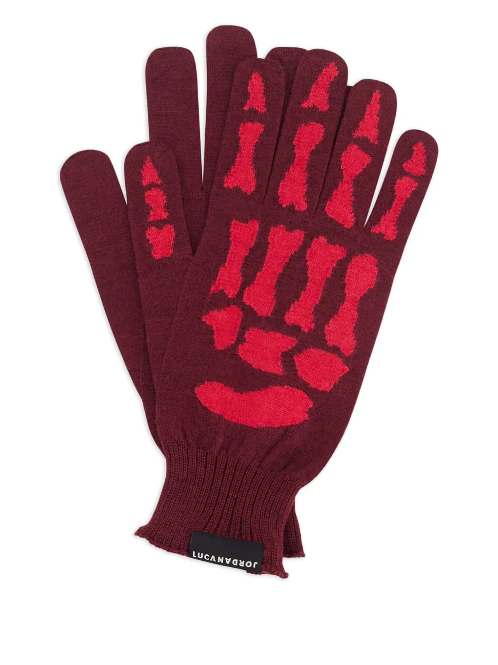 JORDANLUCA skeleton-print gloves | Image 2