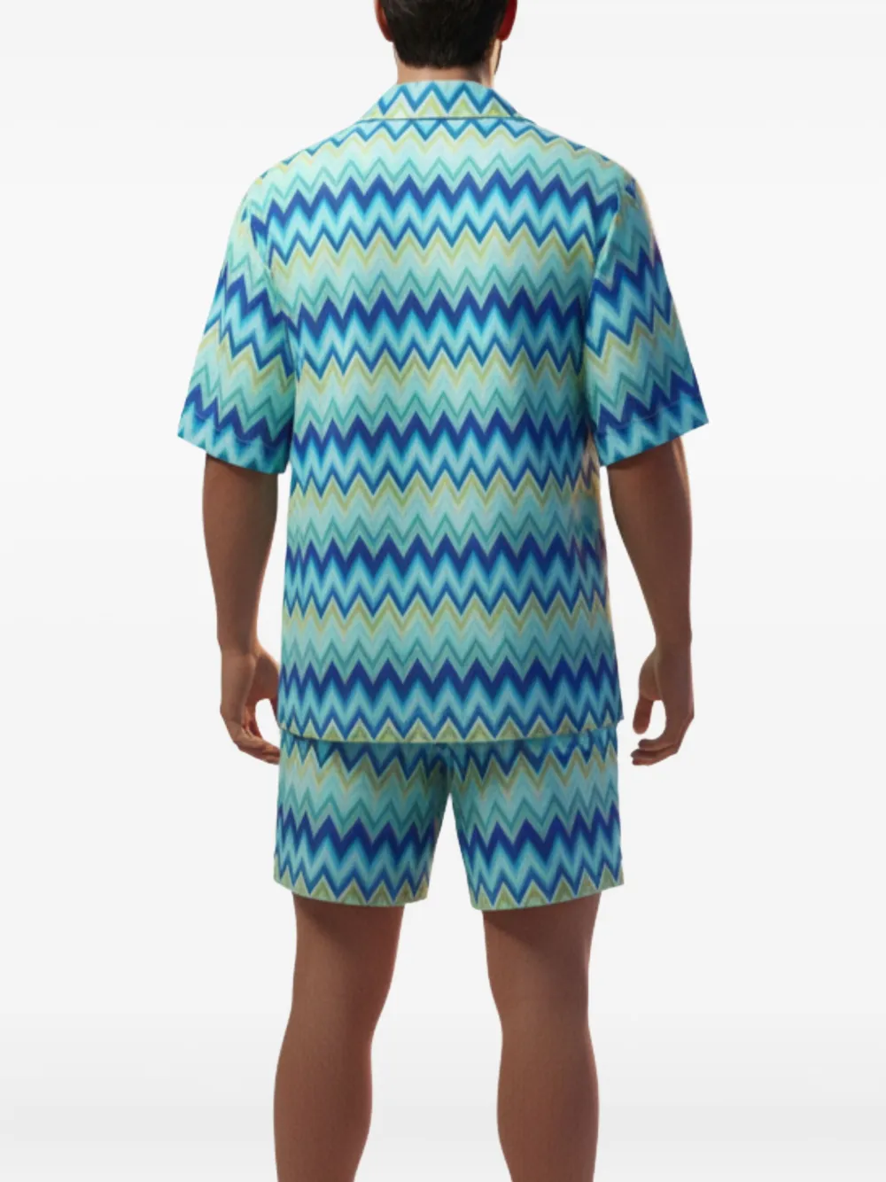 Missoni - Zwembroek met zigzag-patroon - heren - Polyester/Polyester