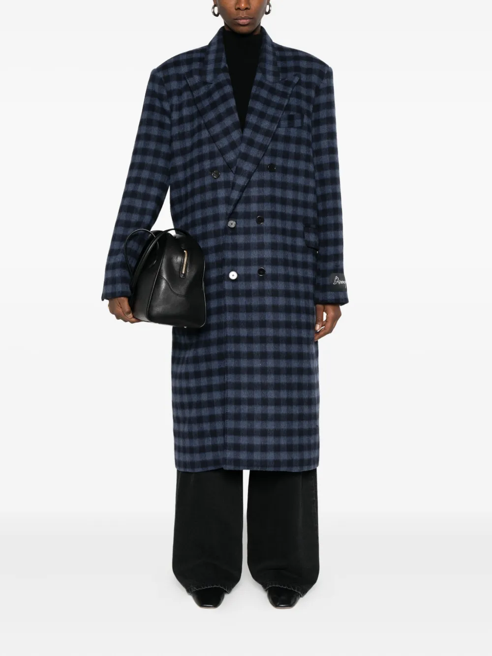 Benjamin Benmoyal double-breasted check coat | Double Breasted & Peacoats | Image 2