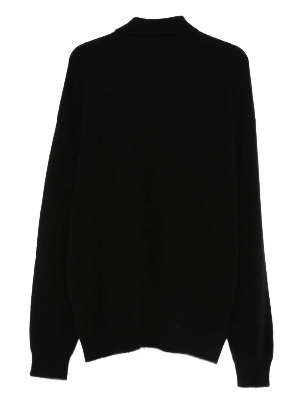 Laneus F5LAMAKP018 buttoned polo shirt - Zwart