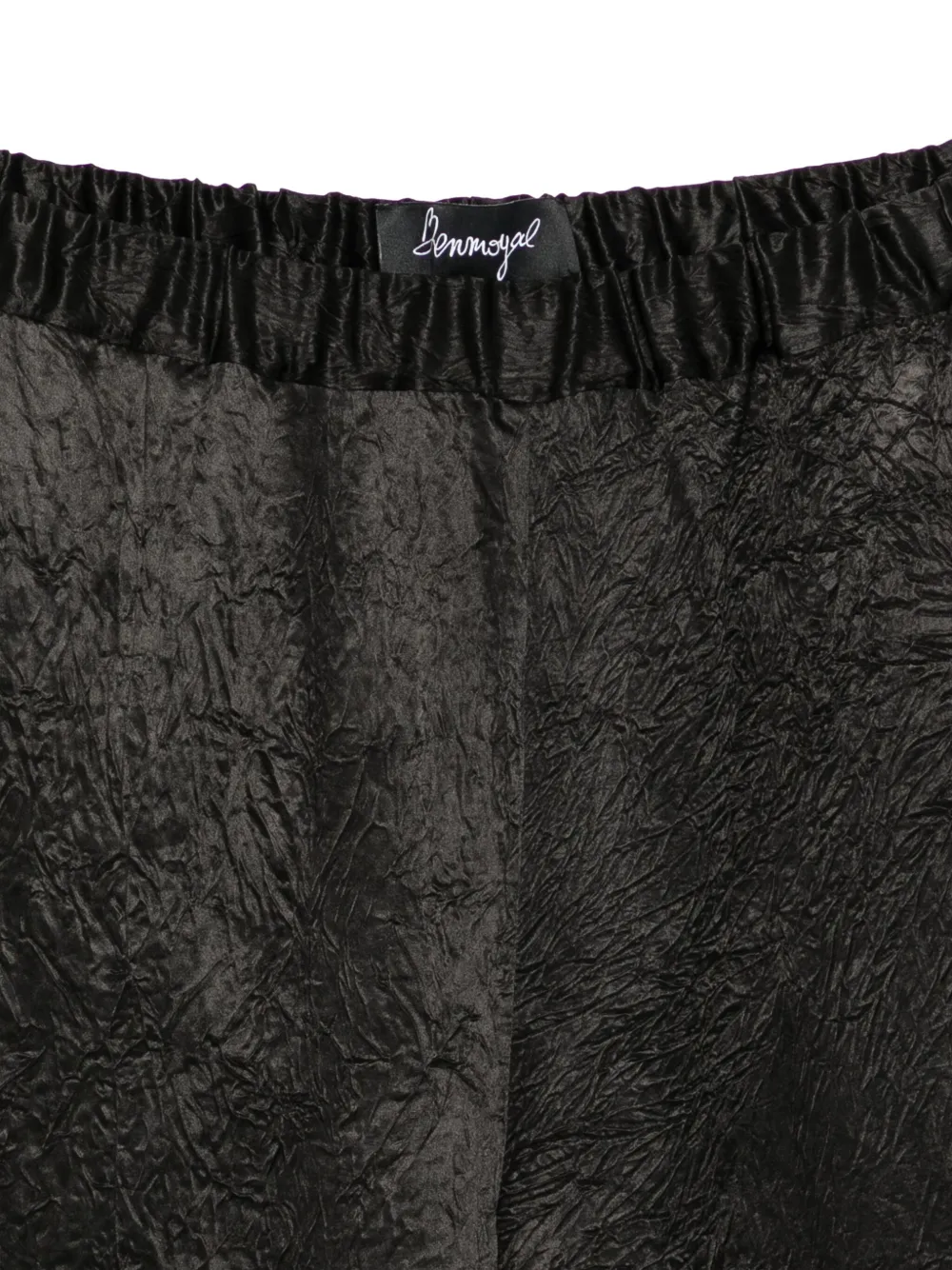 Benjamin Benmoyal Textured Trousers In Black