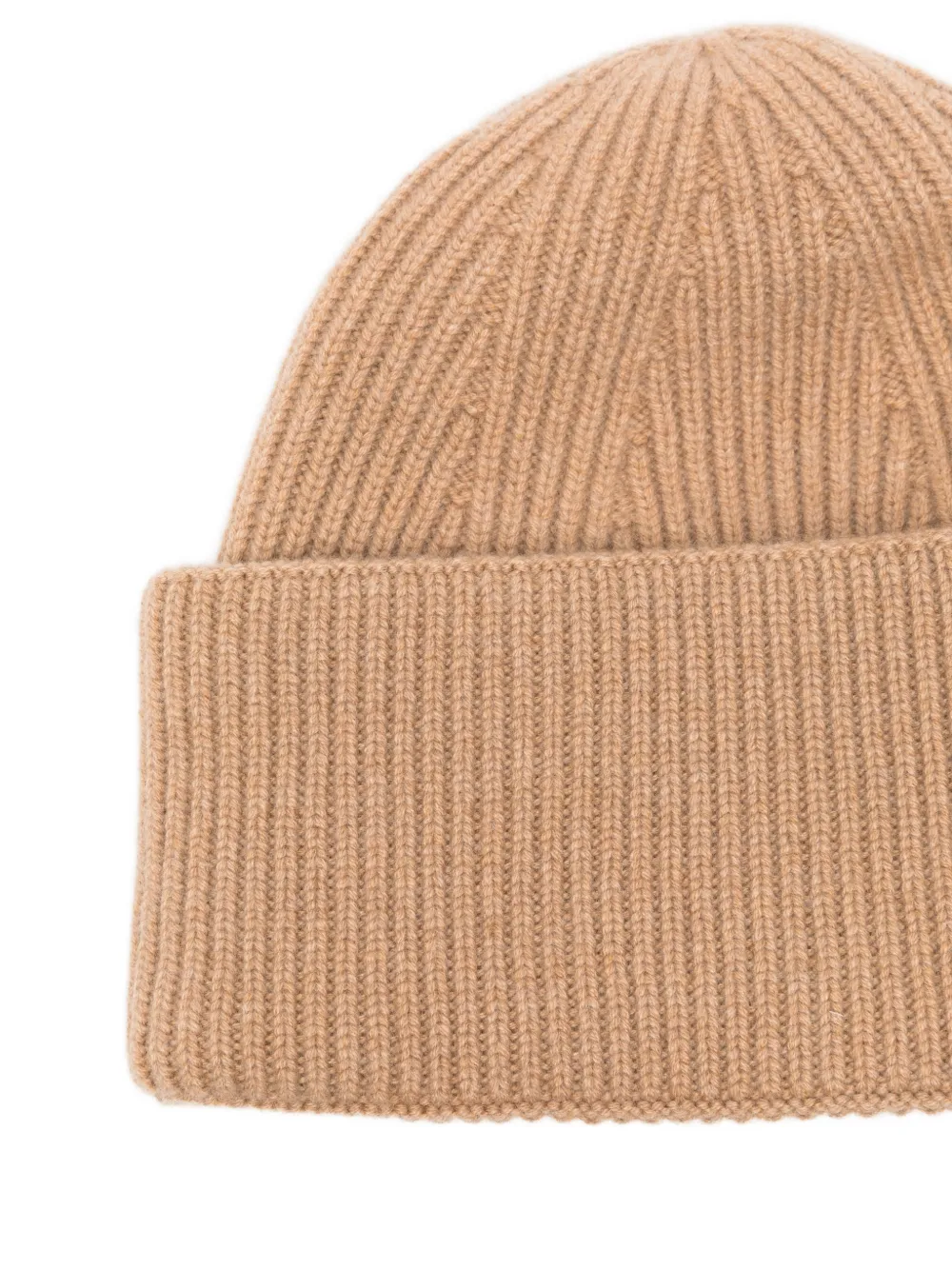 Laneus Ribbed Beanie In Brown