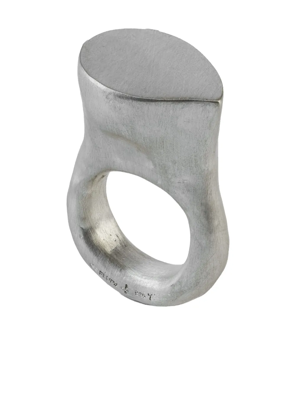 Parts of Four sterling silver Tall Roman ring - Argento