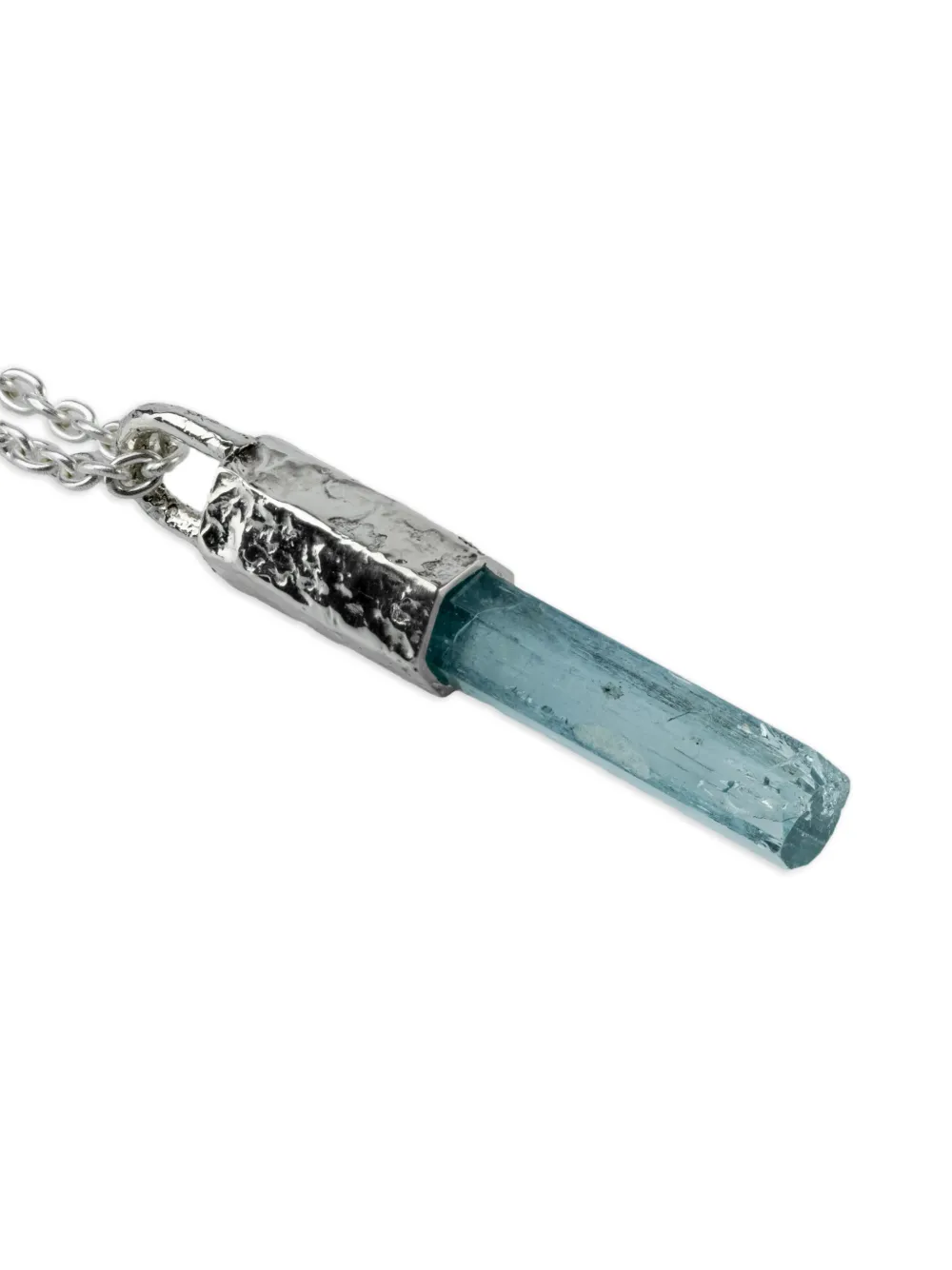 Parts Of Four Sterling Silver Talisman Aquamarine Necklace In Blue