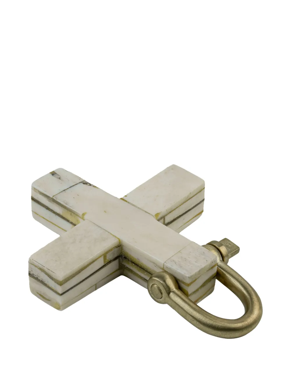 PARTS OF FOUR PLUS CHARM CROSS KEYRING