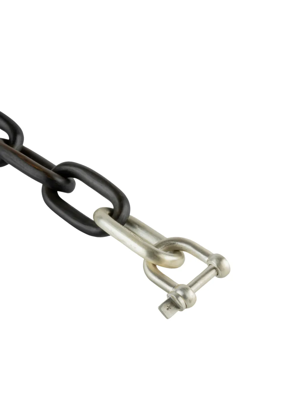 Parts Of Four Sterling-silver Medium-links Necklace In Brown