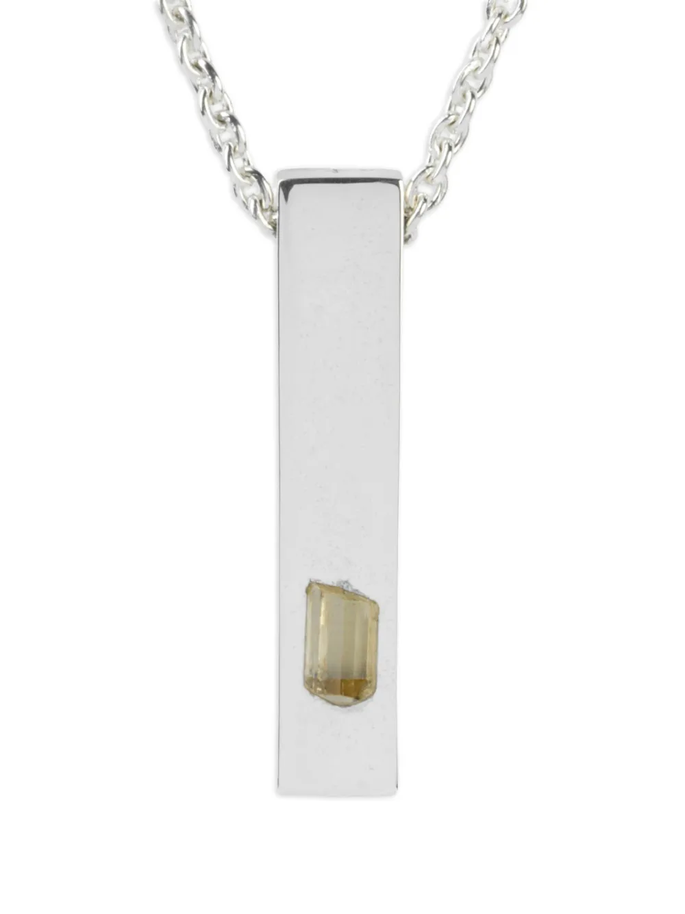 Parts of Four collar Amulet Cuboid en plata de ley con scapolita | plateado | Image 1