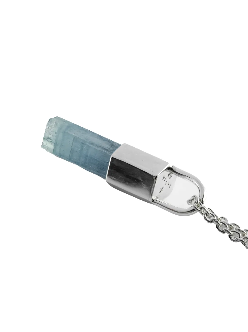 Parts Of Four Talisman Aquamarine Necklace In Silver