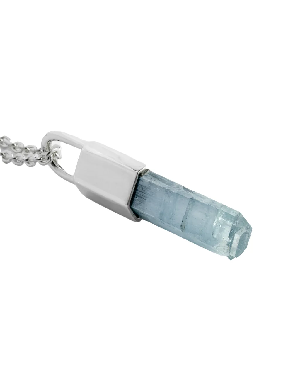 Parts Of Four Talisman Aquamarine Necklace In Silver