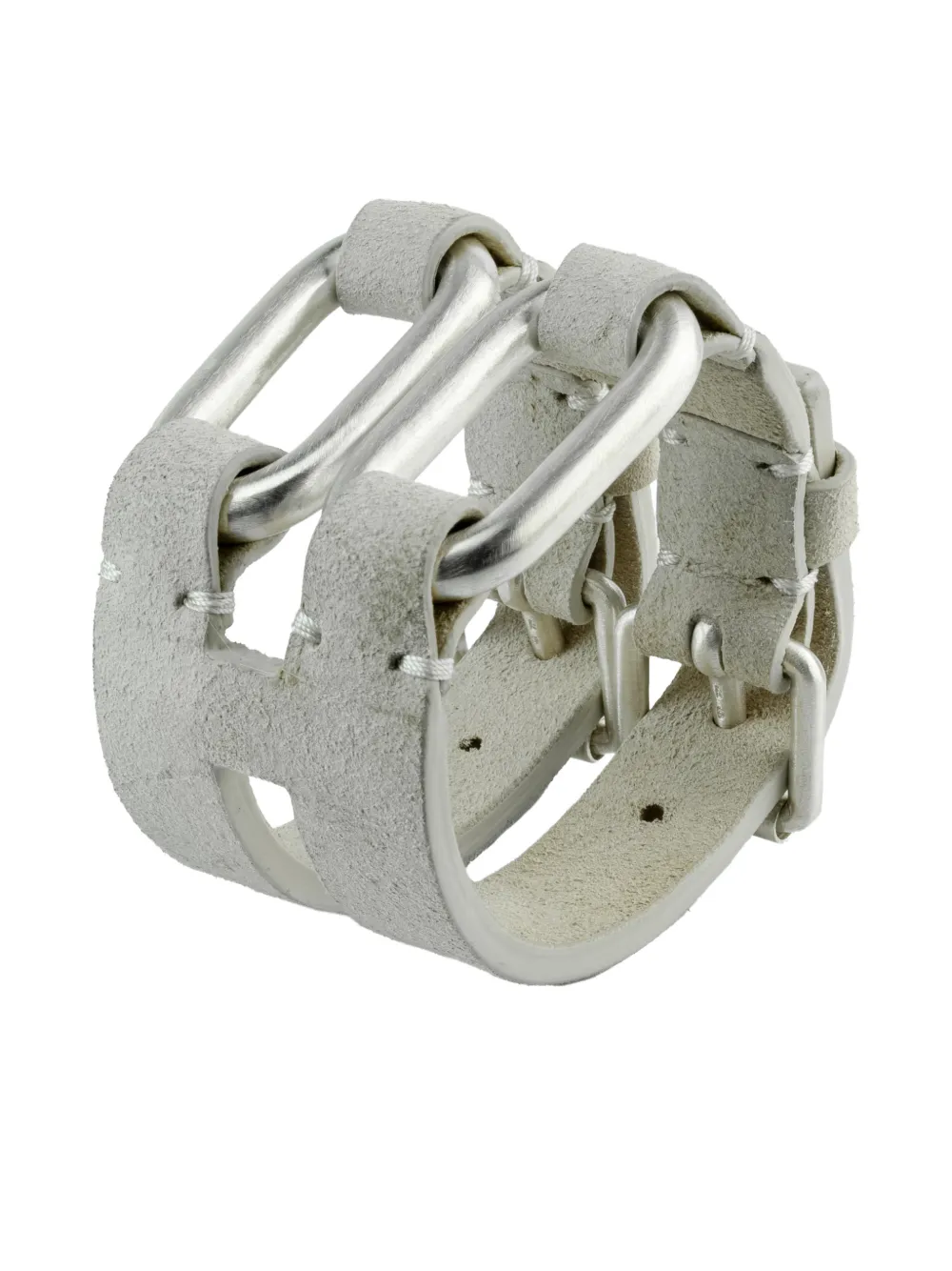 Parts Of Four Sterling Silver Link Gauntlet Bracelet In Silver