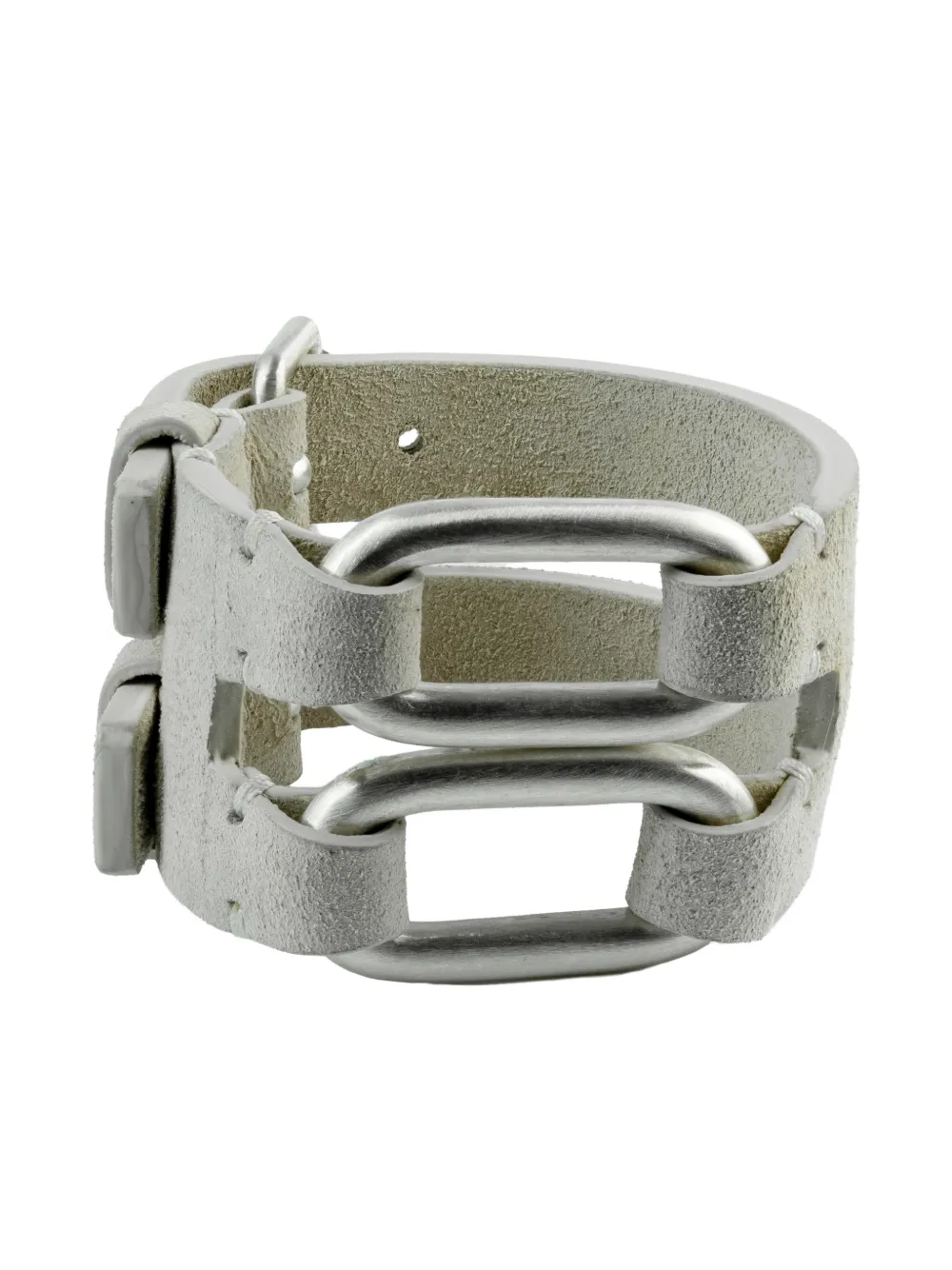 Parts Of Four Sterling Silver Link Gauntlet Bracelet In Silver