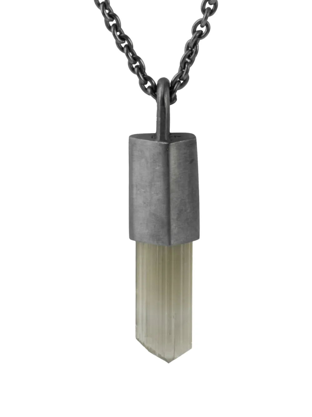 Parts Of Four Oxidised Sterling Silver Talisman Zultanite Necklace In Brown