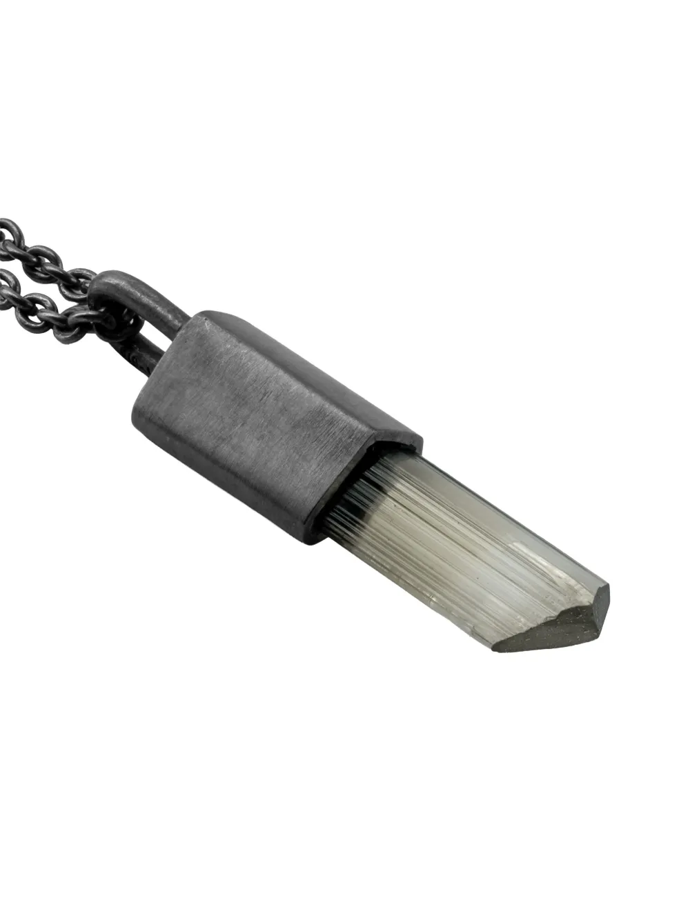 Parts Of Four Oxidised Sterling Silver Talisman Zultanite Necklace In Brown