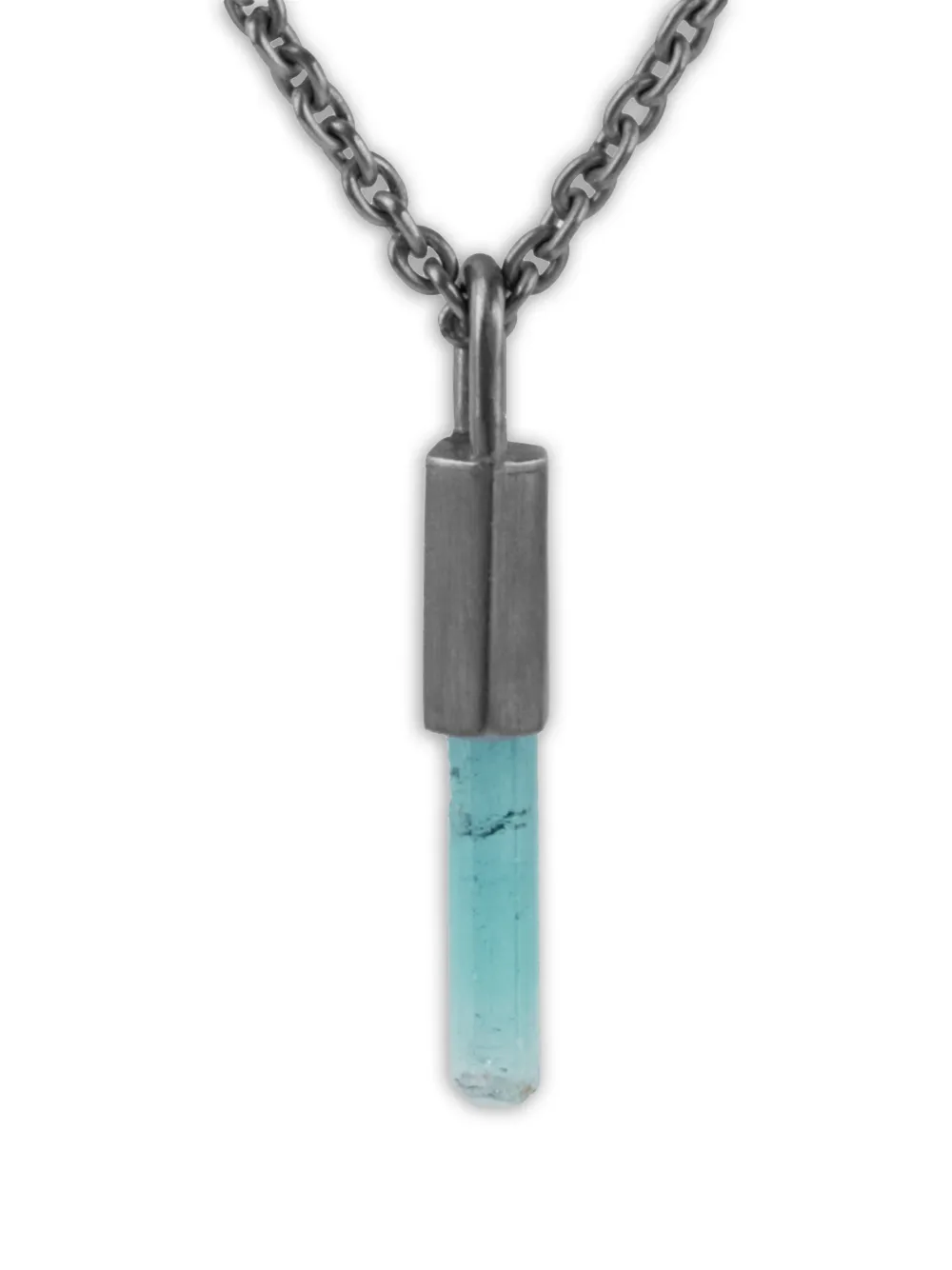 Parts of Four sterling silver Talisman tourmaline necklace - Grigio