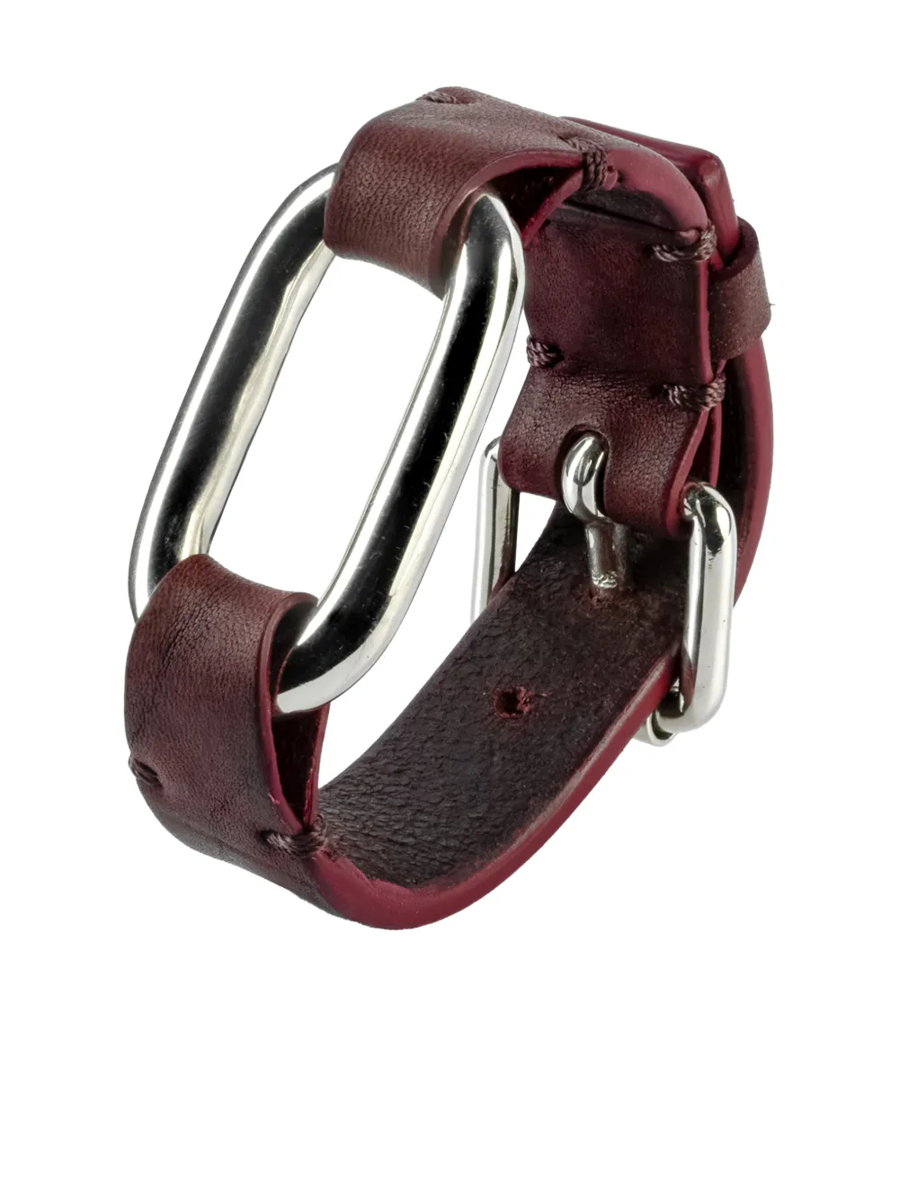 Parts Of Four Sterling Silver Link Gauntlet Bracelet In Brown