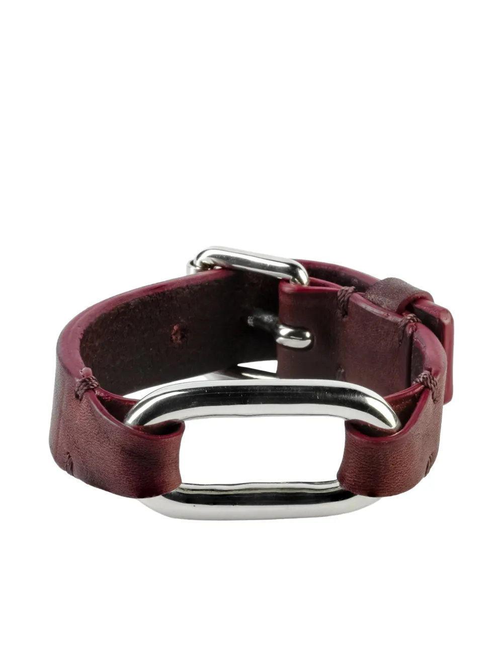 Parts Of Four Sterling Silver Link Gauntlet Bracelet In Brown