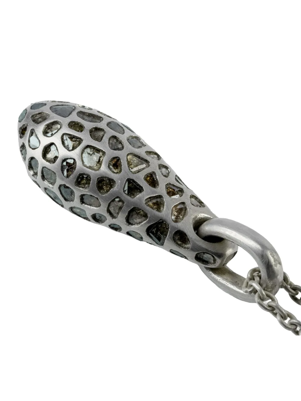 Parts Of Four Sterling Silver Chrysalis Diamond Necklace In Brown