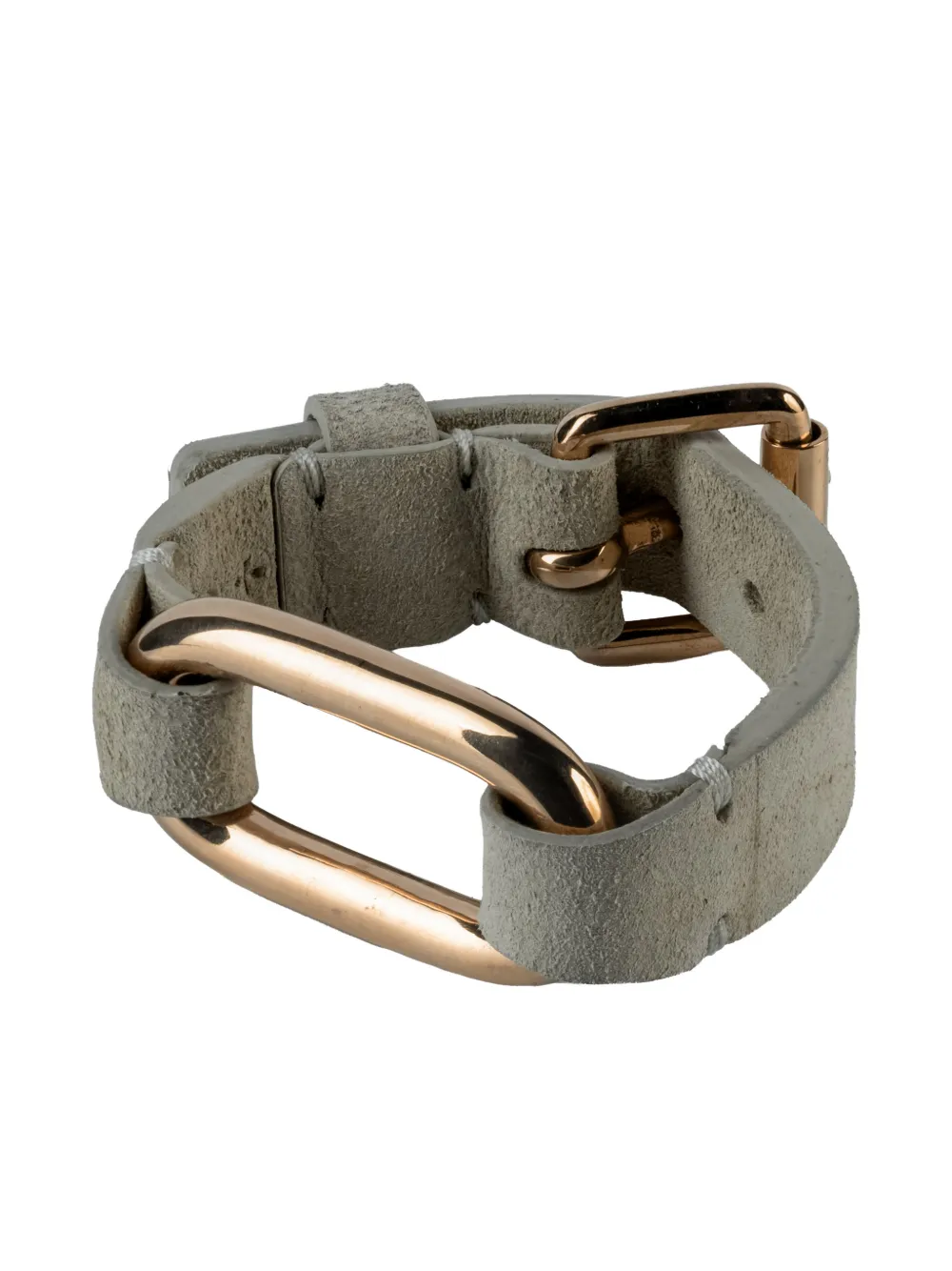 Parts Of Four Sterling Silver Link Gauntlet Square-detail Bracelet In Green