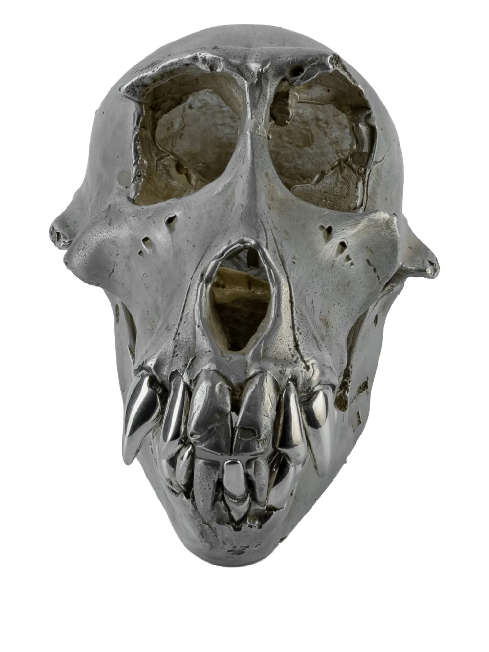 Parts of Four silver plated monkey skull | plateado | Image 1