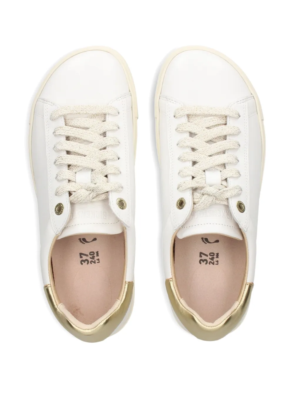 Birkenstock Bend leren sneakers Wit