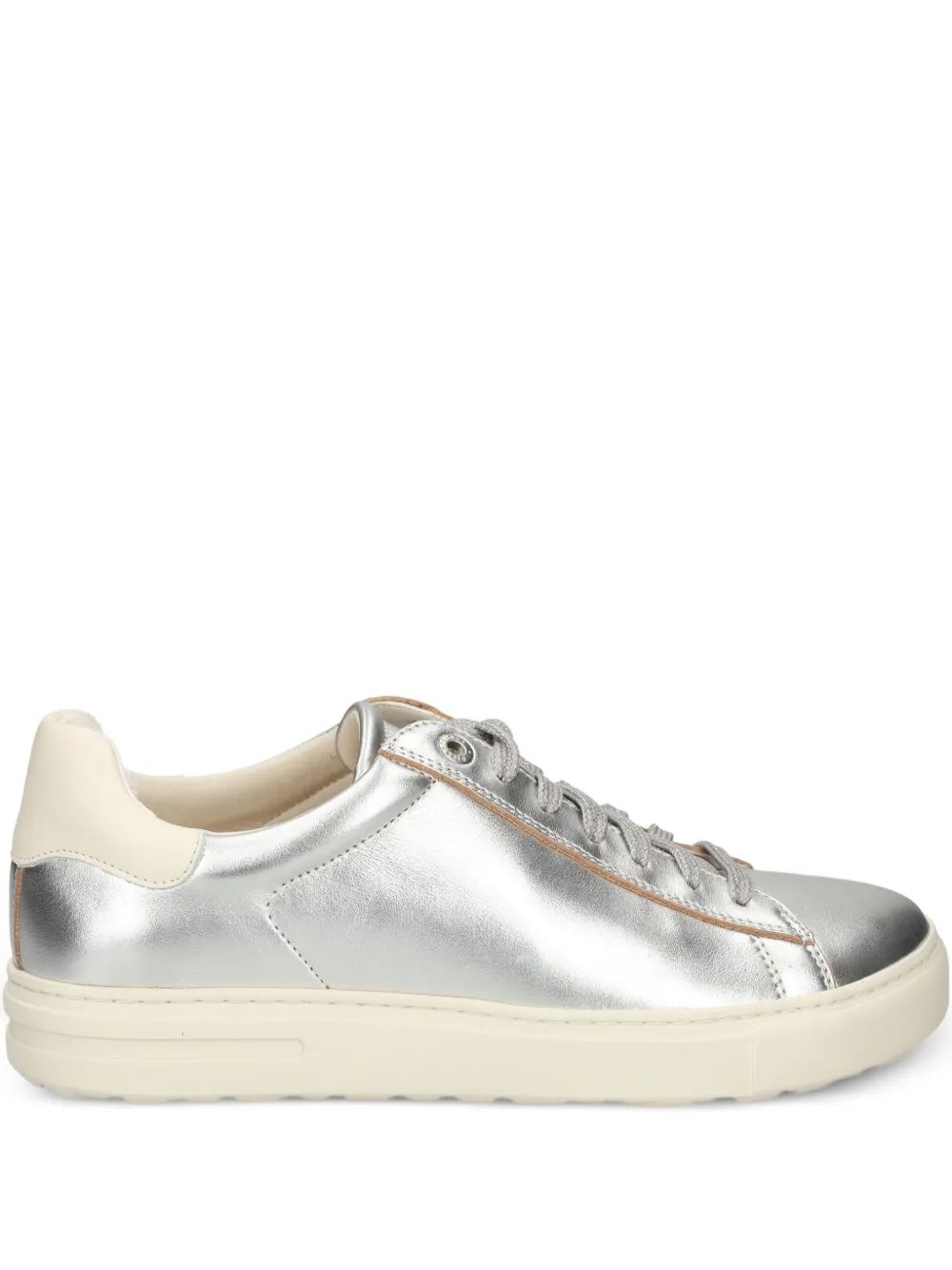Birkenstock Bend lace-up leather sneakers - Argento