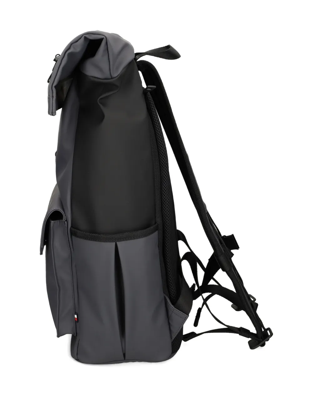 Tommy Hilfiger Th Seasonal Roll-top Backpack In Gray