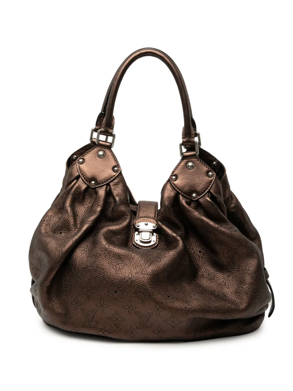 Louis Vuitton Pre-Owned 2008 モノグラム マヒナ L ホーボーバッグ - ブラウン Louis Vuitton Pre-Owned 2008 モノグラム マヒナ L ホーボーバッグ - ブラウン