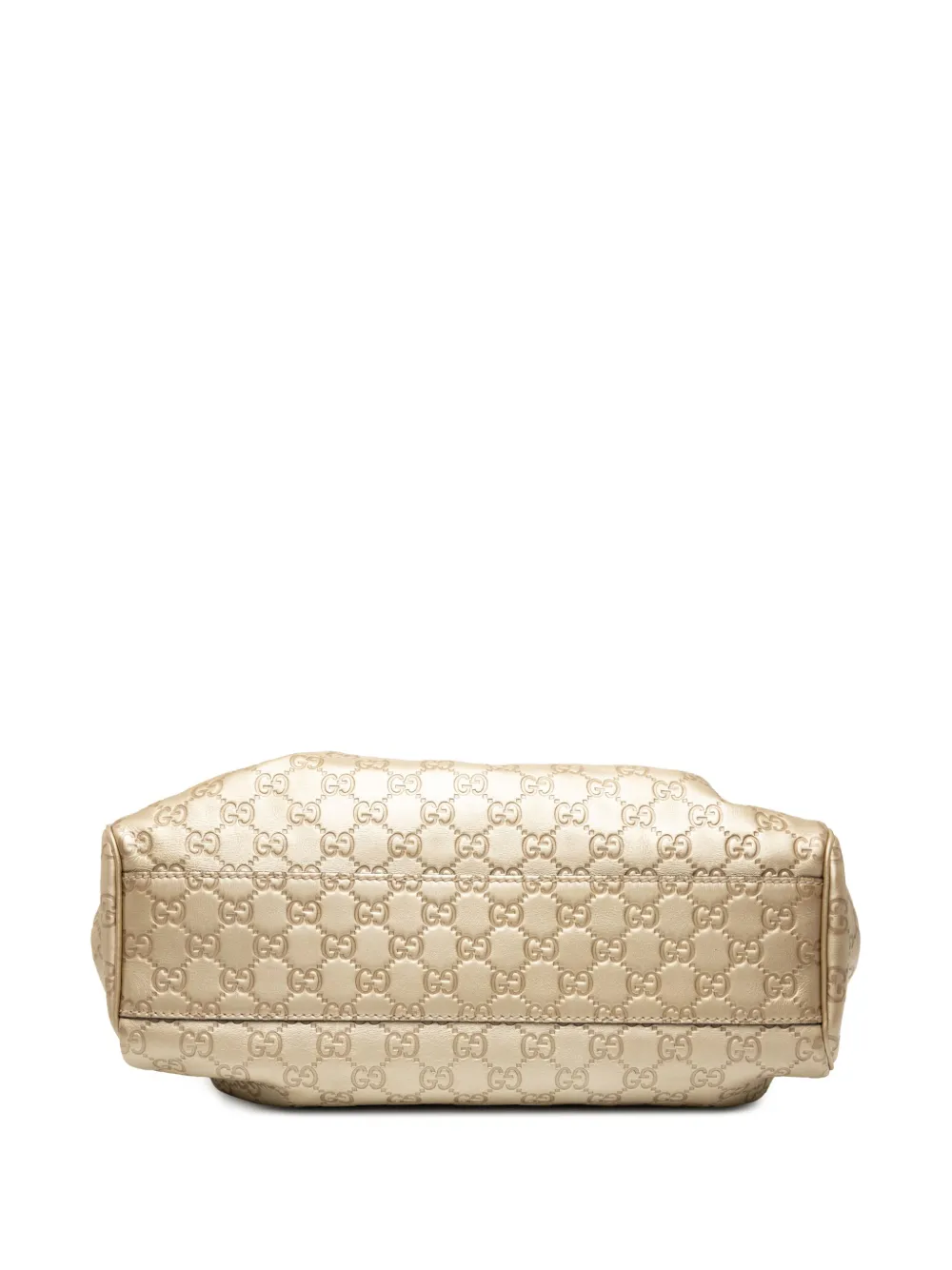 Pre-owned Gucci 2000-2015 Medium Ssima Sukey Tote Bag In Gold