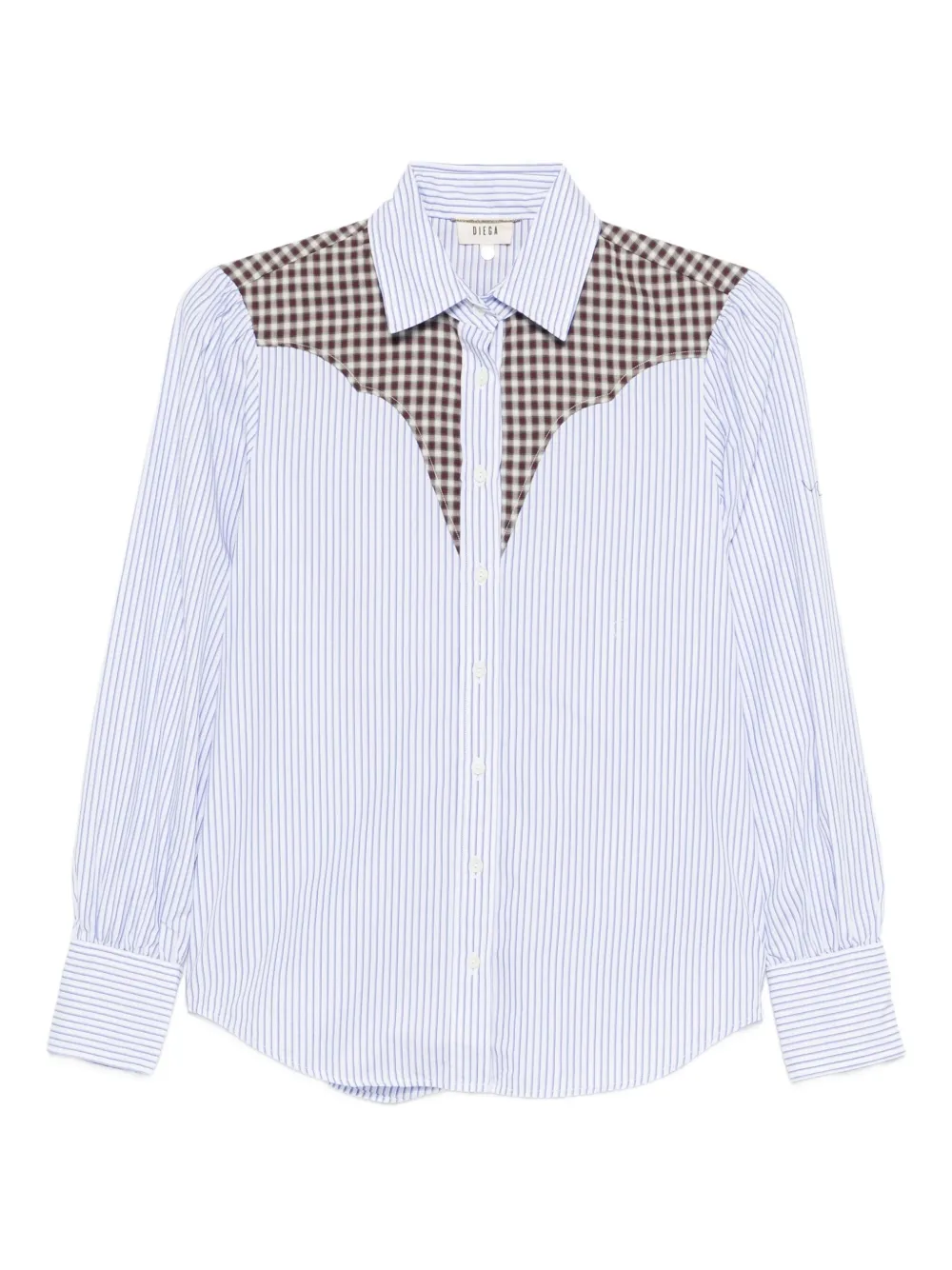 Diega Costelina Checked Shirt In Blue