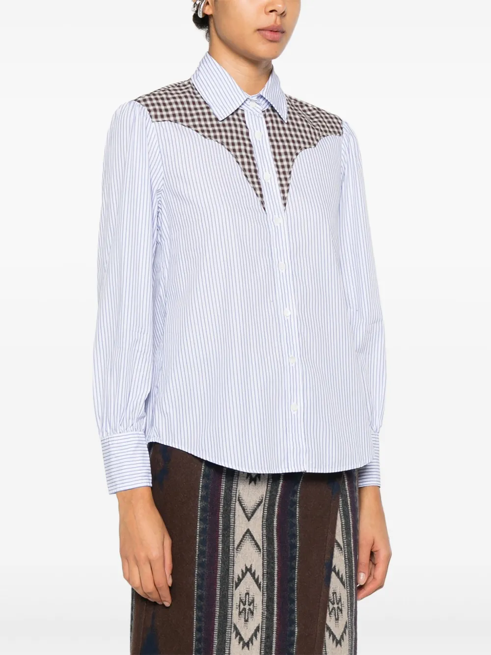 Diega Costelina Checked Shirt In Blue