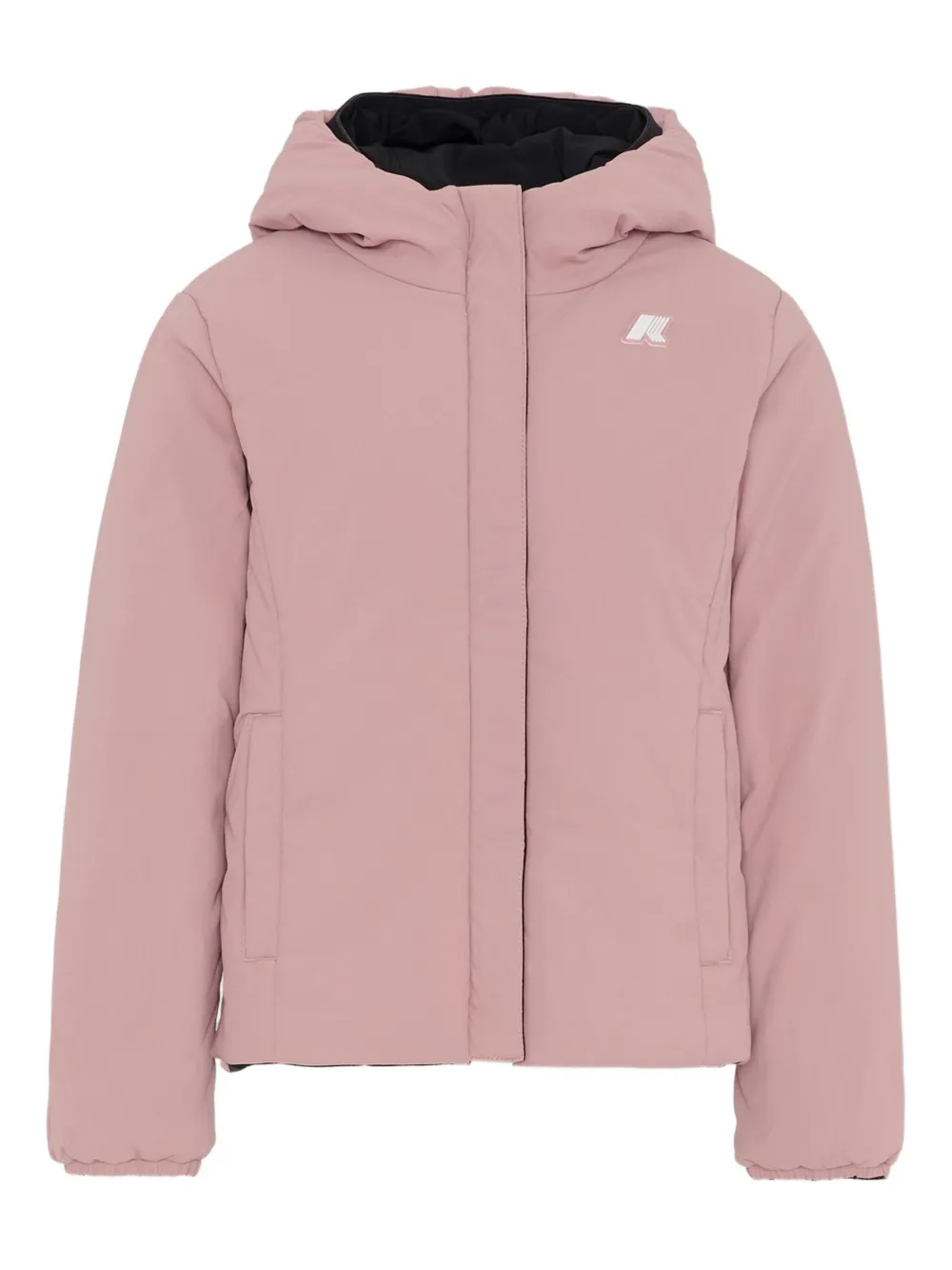 K-way Zip-up Hooded Jacket In Black