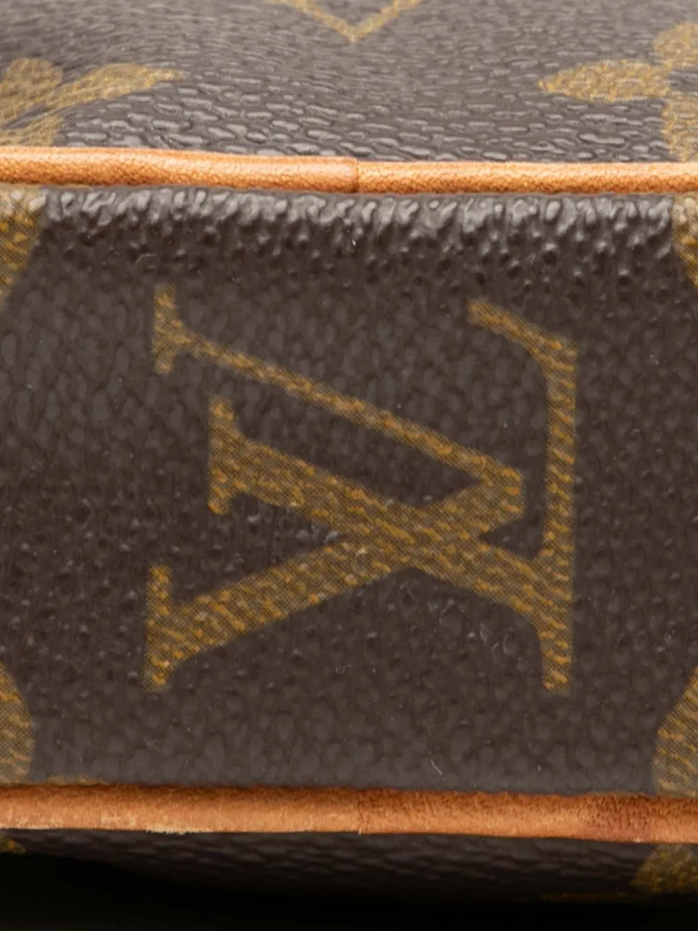 Pre-owned Louis Vuitton 1999 Monogram Mini Danube Crossbody Bag In Brown