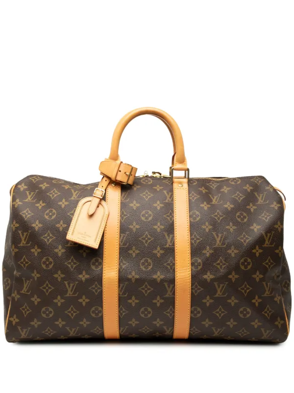 Louis Vuitton キーポル45 ボストンバック モノグラム ロゴ Louis Vuitton Pre-Owned 1997 モノグラム キーポル 45 ボストンバッグ