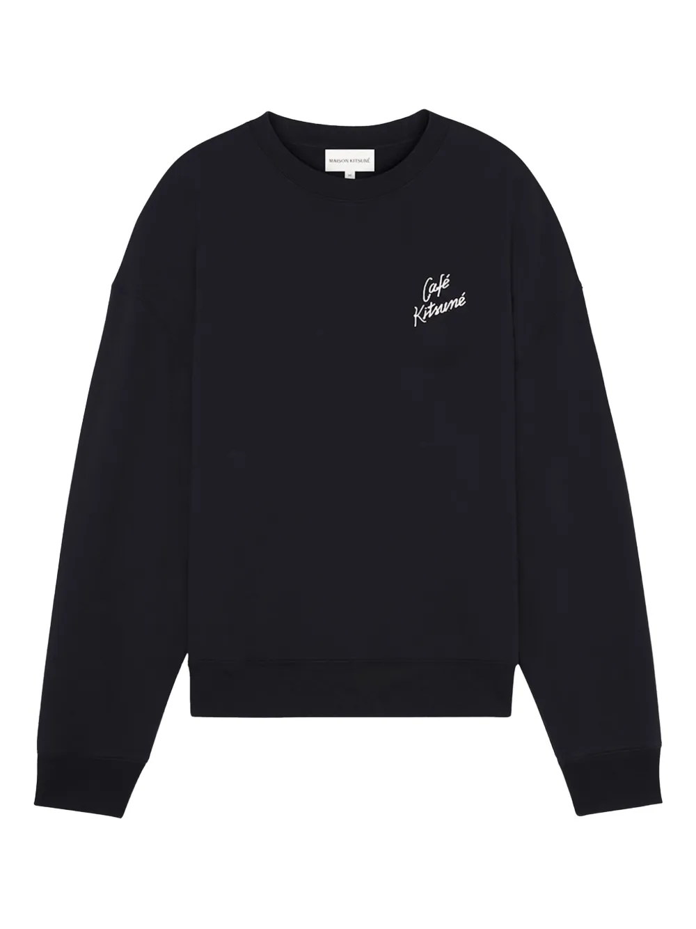 CAFÉ KITSUNÉ logo-embroidered sweatshirt | Black | Image 1