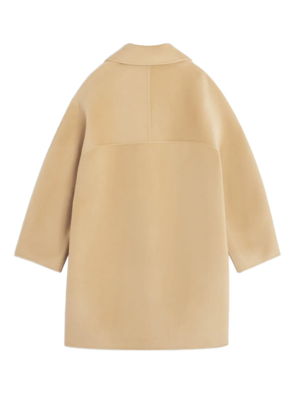 Maison Kitsuné Button Wool Coat In Neutral