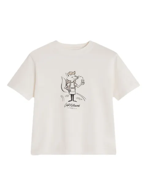 CAFÉ KITSUNÉ graphic-print T-shirt
