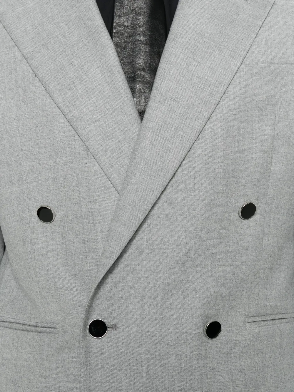 Manuel Ritz Blazer met dubbele rij knopen Grijs