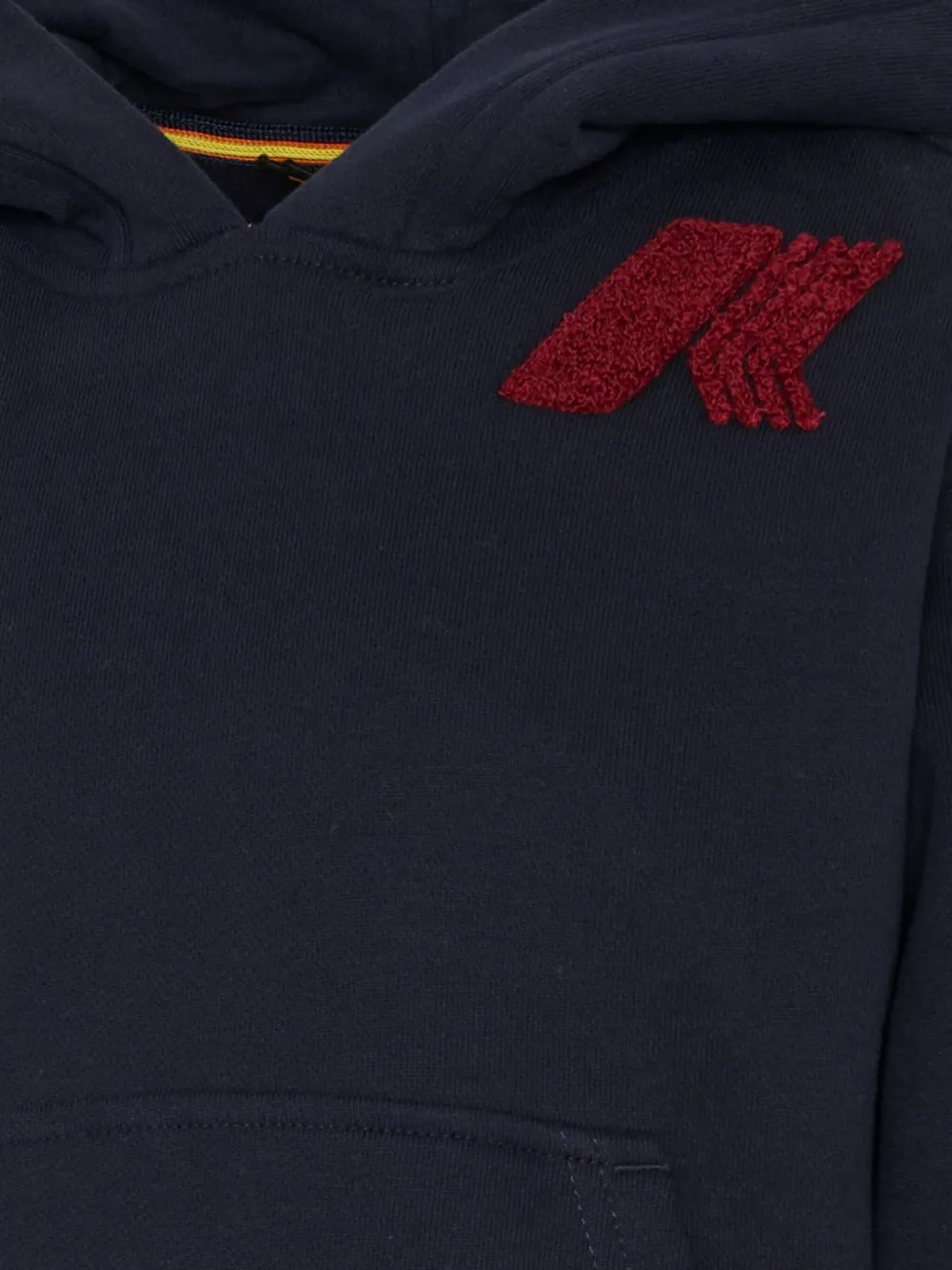 K-way Logo-appliqué Hoodie In Blue