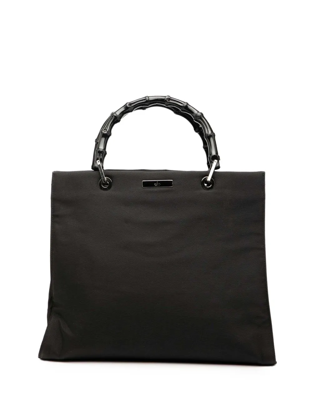 Gucci Pre-Owned 2000-2015 GG キャンバス バンブー ハンドバッグ - ブラック Gucci Pre-Owned 2000-2015 GG キャンバス バンブー ハンドバッグ - ブラック