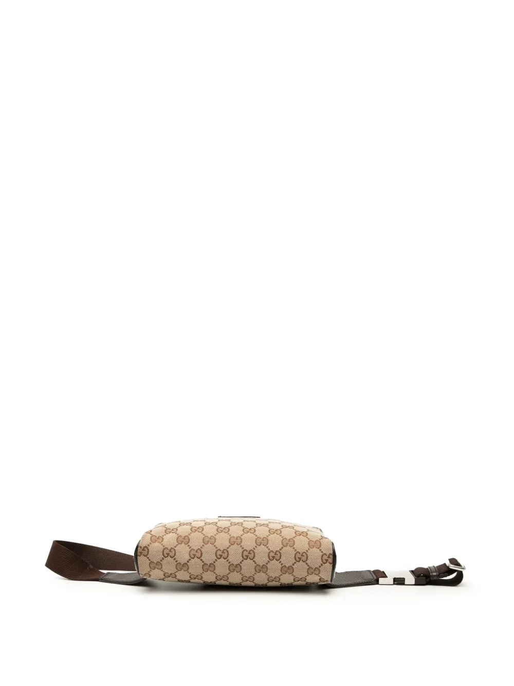 Pre-owned Gucci 2000-2015 Gg Canvas Belt Bag In Brown