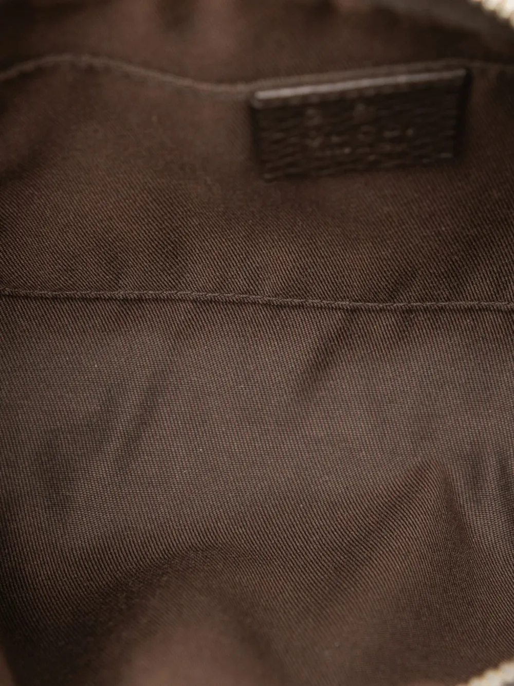Pre-owned Gucci 2000-2015 Gg Canvas Belt Bag In Brown