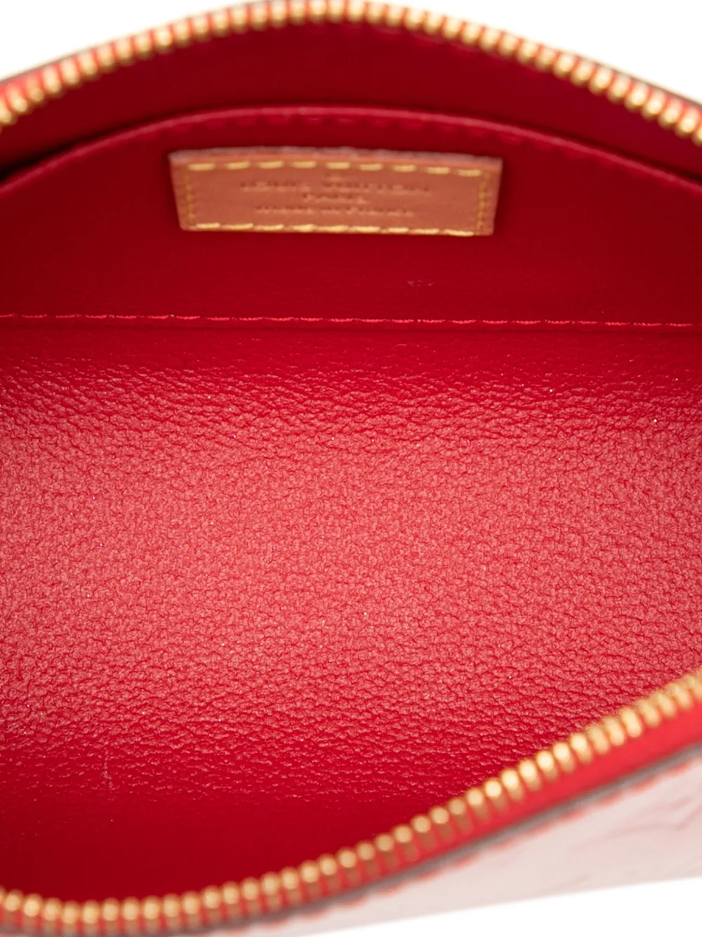 Pre-owned Louis Vuitton 2019 Monogram Vernis Cosmetic Pouch In Red