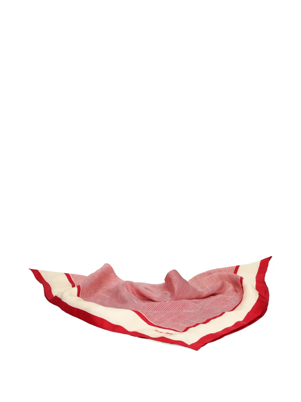 Tommy Hilfiger striped-border scarf - Rood