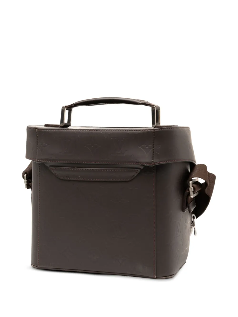 Pre-owned Louis Vuitton 2001 Monogram Glace Charly Satchel In Brown