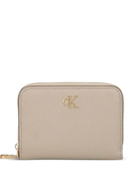 Calvin Klein logo zip wallet